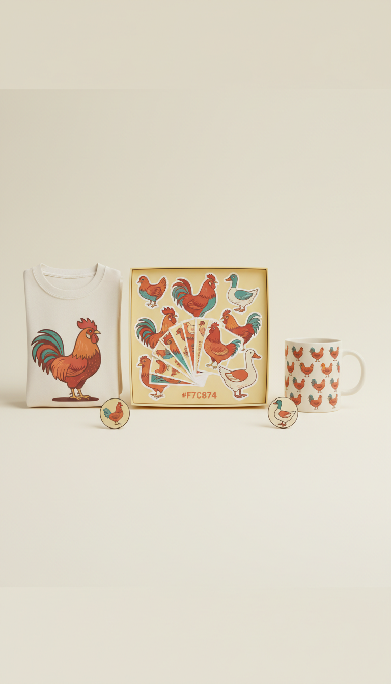 Poultry Sticker Pack Gift Box